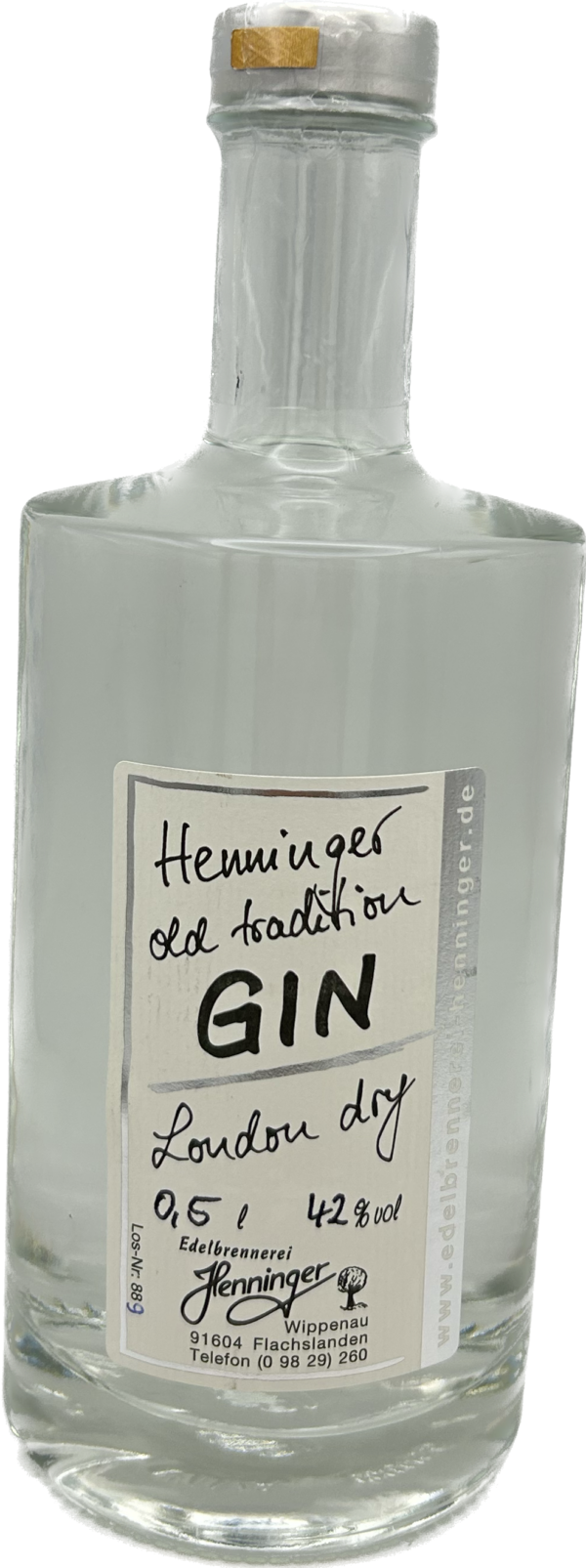 Henninger London Dry Gin Flasche